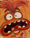 The image for AXIETY!- 16x12 canvas- $20 ALL AGES