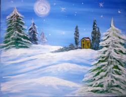 The image for Winter Night Landscape