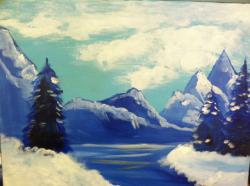 The image for Winter Mountains and River