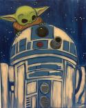 The image for Baby Yoda & R2D2- NEW PAINTING!
