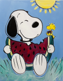 The image for WATERMELON SNOOPY!- FUNDRAISER FOR RESCUE PUP "JOHNNY CASH" WITH POODLE AND POOCH RESCUE