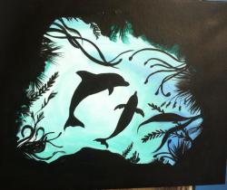 The image for SWIMMING DOLPHIN