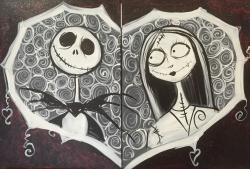 The image for JACK & SALLY- DATE NIGHT- (solo painting too)