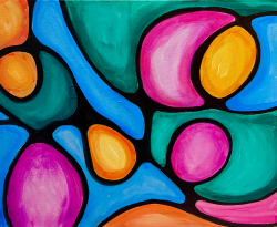 The image for Inspiration Flow-Abstract Painting- NEW! ( you pick you color palette)