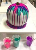The image for Pumpkin and Canvas Pouring class- In Person