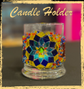 The image for MOSAIC TURKISH CANDLE HOLDER- $25 BLACK FRIDAY CLASS!