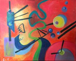 The image for Abstract (Kandinsky style)