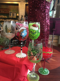 The image for Paint Christmas Wine Glasses!