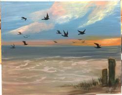 The image for Seagulls at the Beach
